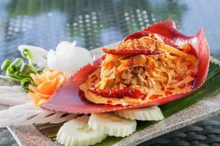 Baan Rim Pa餐厅Yaam Hua Plee Gluay（香蕉花拌猪肉）