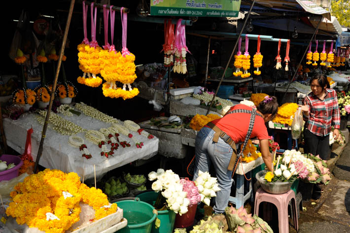 清迈Ton Lam Yai Market花卉市场