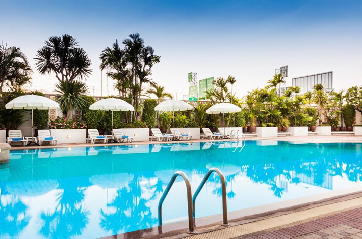 曼谷皇宫酒店的游泳池