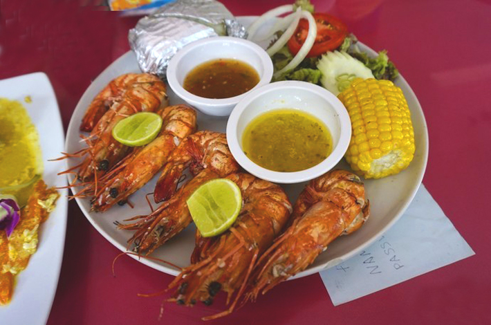 蘇梅島Motherland Seafood餐廳的海鮮套餐