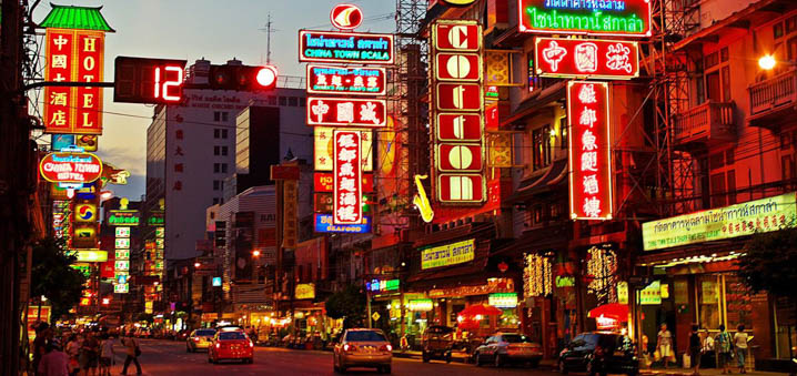 走进曼谷的辉煌唐人街