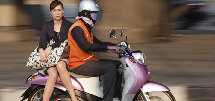 曼谷的摩托车