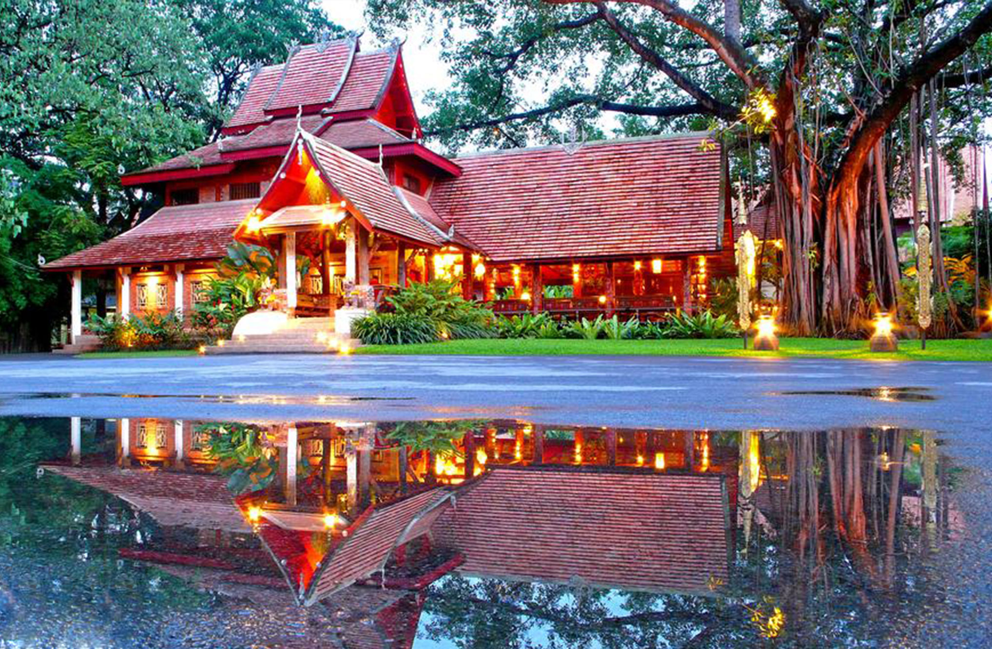 泰国清迈寺风光图片-千叶网