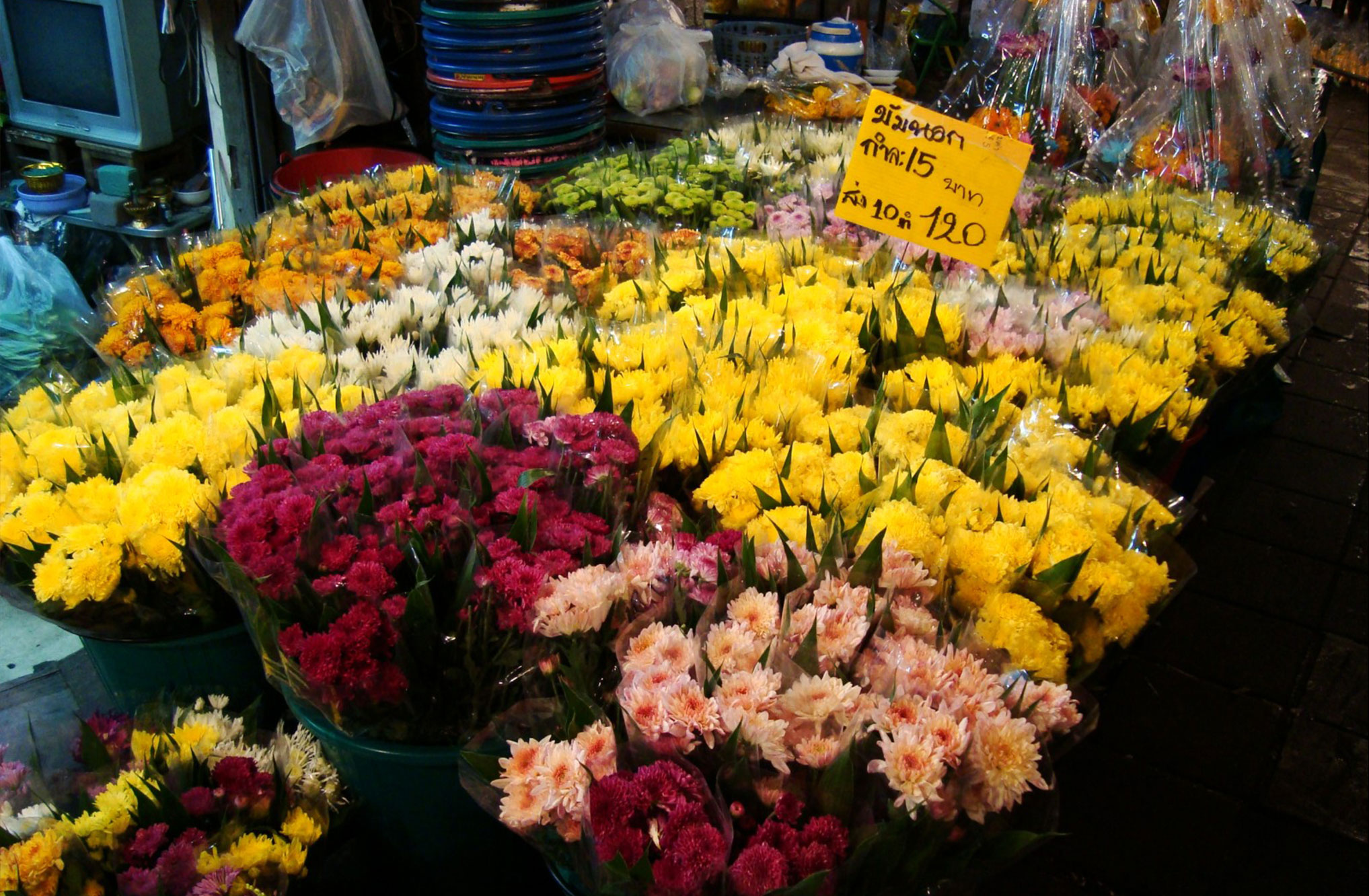 曼谷最大的花市
