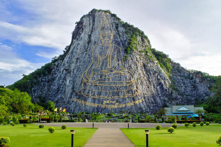 Khao Chi Chan Carved Buddha Mountain