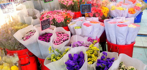 曼谷帕空鲜花市场，泰国自由行必去景点
