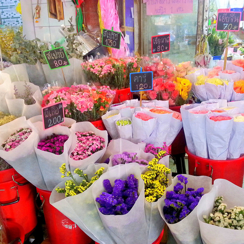 曼谷帕空鲜花市场，泰国自由行必去景点
