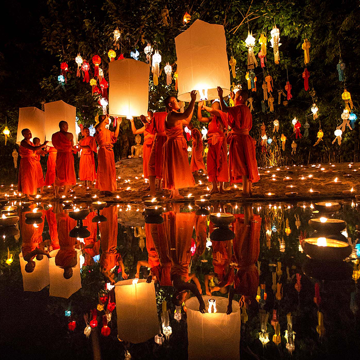 泰国水灯节就要到了，一起来放水灯祈福吧！
