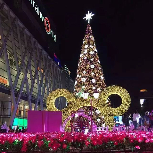 曼谷Central World商圈泰国圣诞节