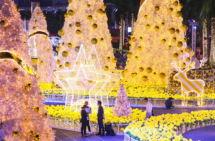泰国圣诞节 尚泰世界商业中心Central World