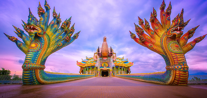 呵叻府彩象寺Wat Ban Rai，泰北令人叹为观止的奇景