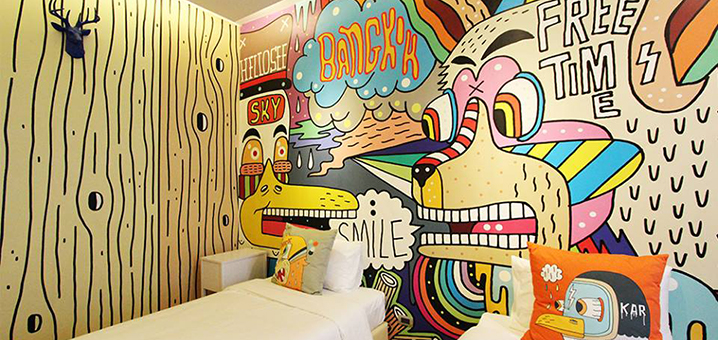 曼谷Beat Hotel精品酒店，一家文青与艺术结合旅馆