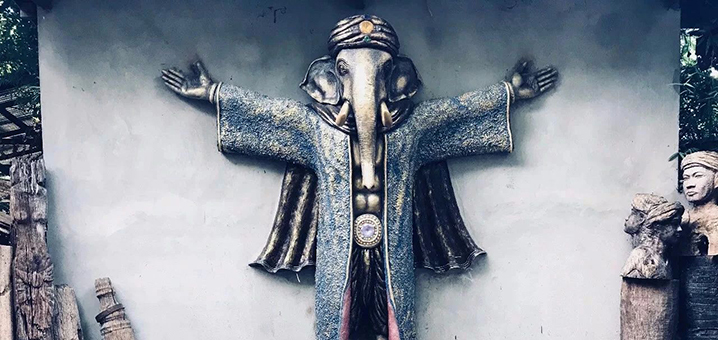 清迈40年传奇，Baan Jang Nak大象木雕博物馆我服！