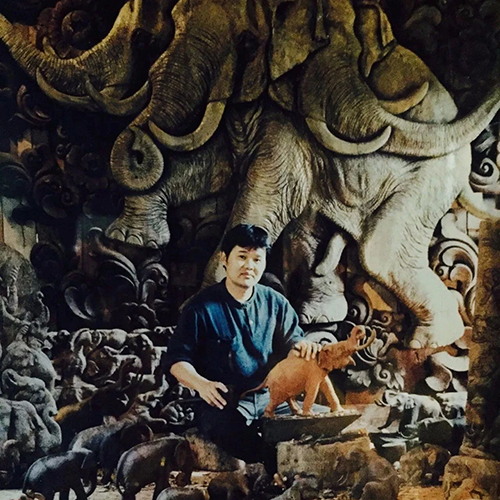 清迈40年Baan Jang Nak大象木雕博物馆