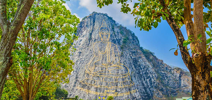 芭提雅七珍佛刻山 (Khao Chi Chan Buddha Mountain Pattaya）旅游攻略
