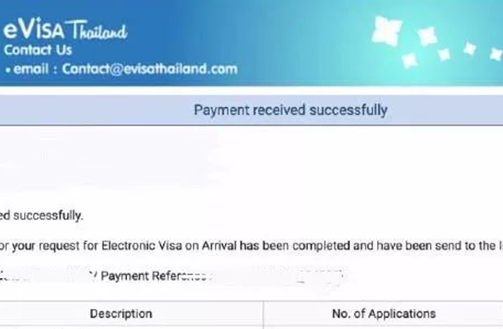 泰国电子签证操作通过率