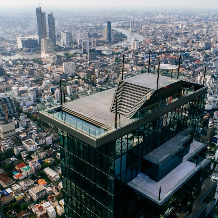 曼谷王权云顶大厦 Mahanakhon Skywalk，曼谷最高开启上帝视角