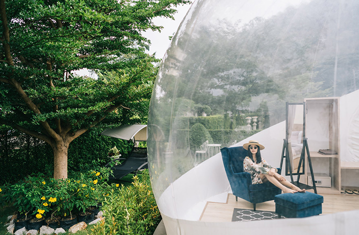 泰国首家泡泡酒店Casa De Montana，隐藏在考艾的花园中