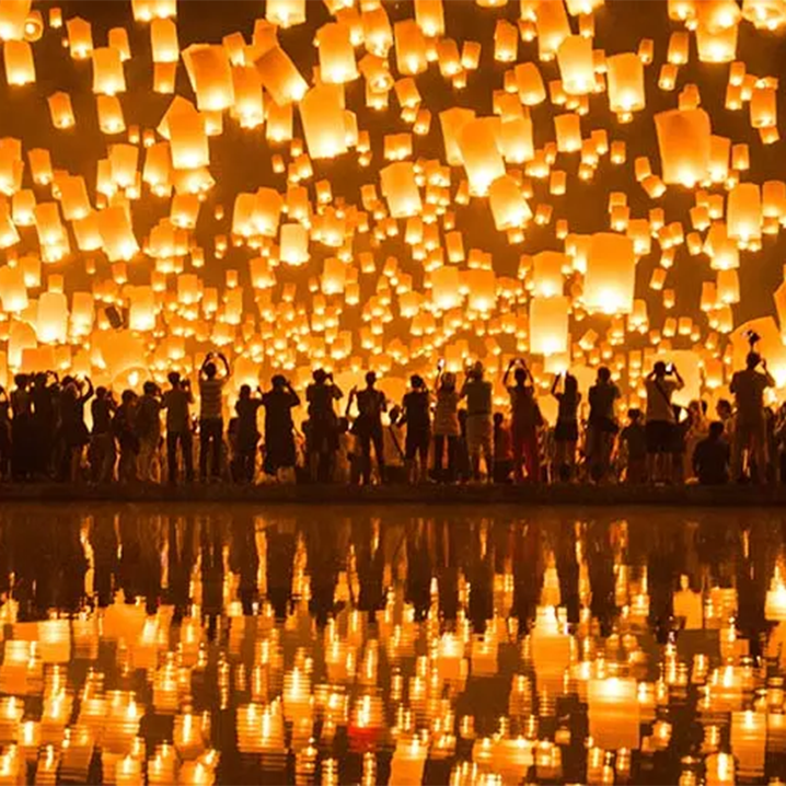2019泰国水灯节 | 一场万盏天灯的约会，和光棍节说拜拜！